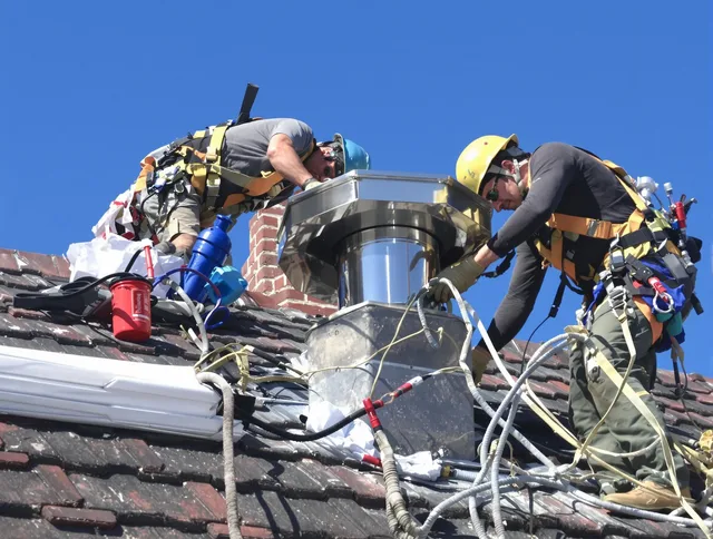 Protective chimney cap installed by Lauderhill Chimney Sweep in Lauderhill, FL