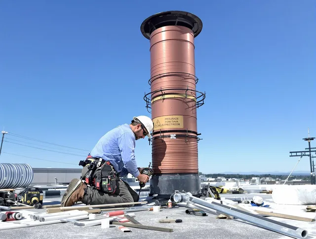 Installed chimney liner by Lauderhill Chimney Sweep in Lauderhill, FL