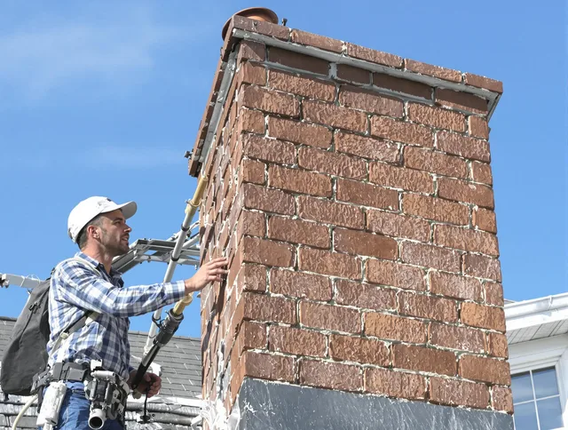 Brickwork for a chimney rebuild by Lauderhill Chimney Sweep in Lauderhill, FL