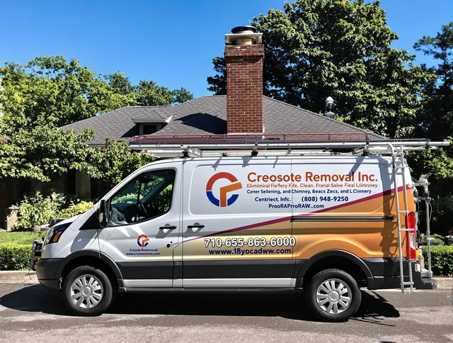Lauderhill Chimney Sweep technician removing creosote safely in Lauderhill, FL