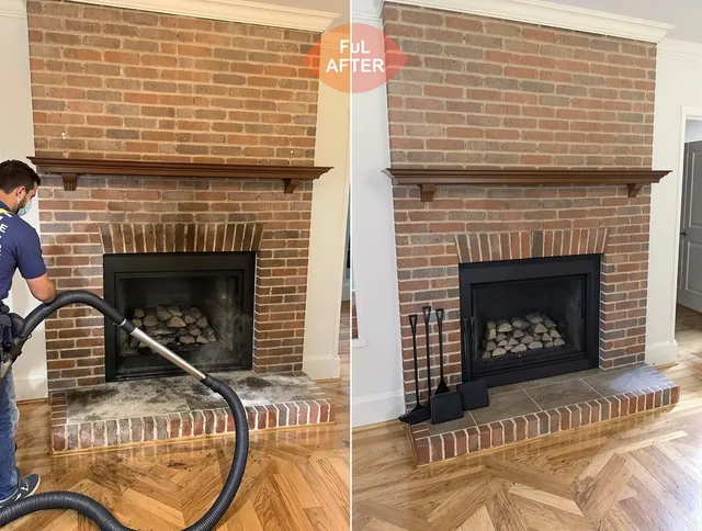 Lauderhill Chimney Sweep carefully sanitizing a fireplace in Lauderhill, FL