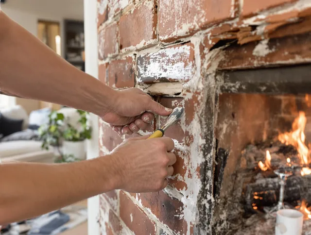 Routine fireplace repair by Lauderhill Chimney Sweep in Lauderhill, FL