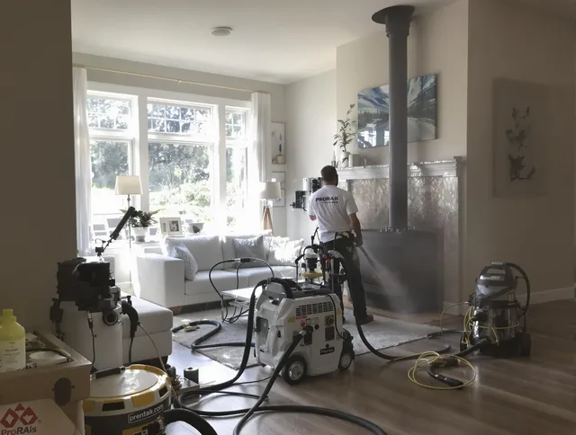 Soot removal service by Lauderhill Chimney Sweep for a fireplace in Lauderhill, FL